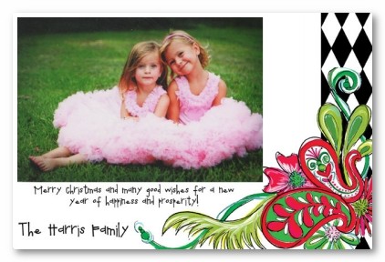 Holiday Scroll Christmas Personalized Holiday Photo Cards