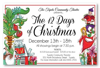 12 Days of Christmas Personalized Holiday Invitations