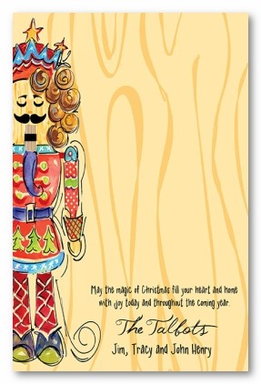 Nutcracker Prince Christmas Personalized Holiday Photo Cards