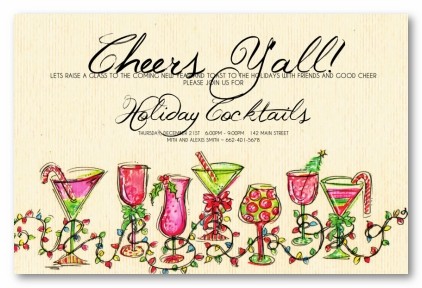 Holiday Cheers! Personalized Holiday Invitations