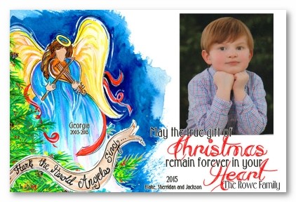 Angels Sing Personalized Holiday Photo Cards