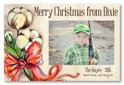 Dixie Christmas Personalized Holiday Photo Cards