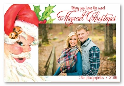 Ole St. Nick Personalized Holiday Photo Cards