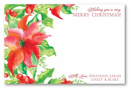 Holiday Foliage Personalized Holiday Photo Cards