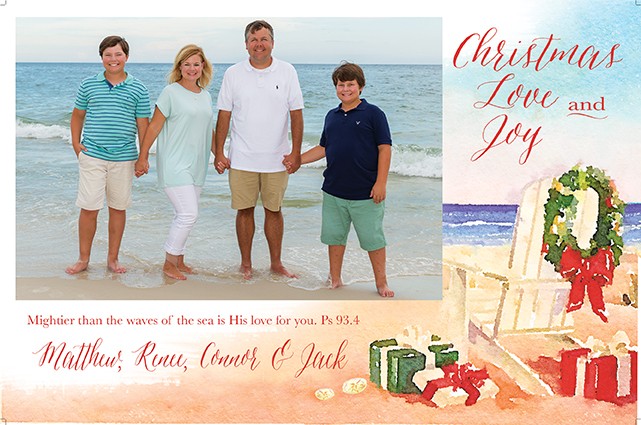 By the Sea Holiday Photo Cards