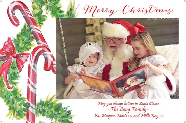 Candycane Land Holiday Photo Cards