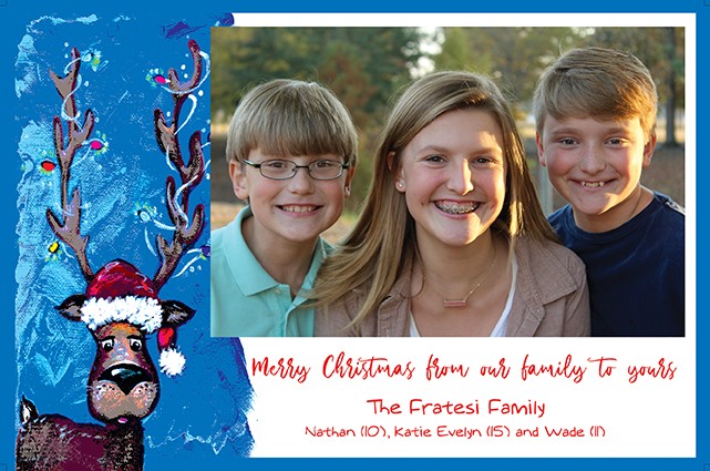 Reindeer Holiday Photo Cards