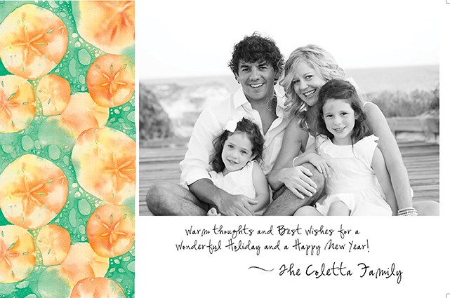 Sand Dollars Holiday Photo Cards