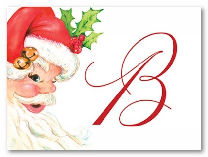 Santa Personalized Folded Note