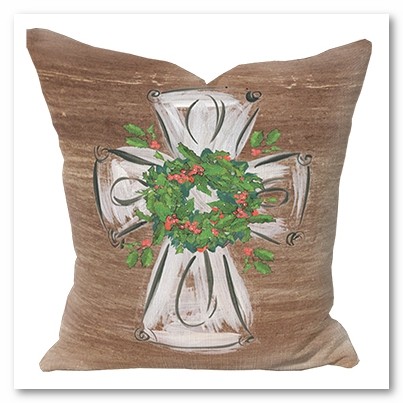 Rustic Cross Pillow